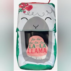 Holiday Llama Hide and Peek Pouch